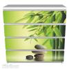 Wallario Furniture Film for IKEA MALM 4-Drawer Chest, Stone Stack in Green view 3