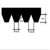 Fugodicht Adhesive Notched Trowel, Mild Steel, S1, 0.2 x 1.8 mm, 180 mm view 2