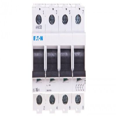 Eaton 276257 Main Switch, 4-Pole, 240 V, 16 A