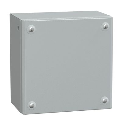 Solid Metal Industrial Enclosure, 200 x 200 x 120 mm
