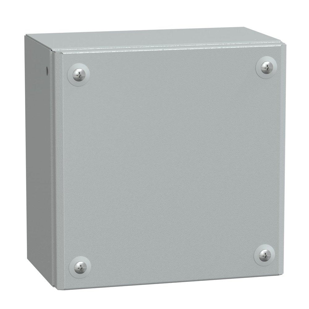 Solid Metal Industrial Enclosure, 200 x 200 x 120 mm