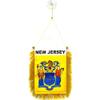 AZ FLAG New Jersey Car Flag 15 x 10 cm 100D Polyester with Suction Cup view 2