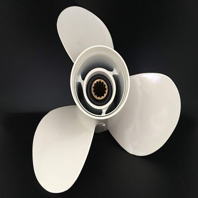 Outboard Motor Aluminum Propeller Assembly 663-45945-02-EL 00/01, Compatible with Yamaha 25–60 HP and Honda 59130-ZV5-013AH 2/4-Stroke Motors
