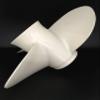 Outboard Motor Aluminum Propeller Assembly 663-45945-02-EL 00/01, Compatible with Yamaha 25–60 HP and Honda 59130-ZV5-013AH 2/4-Stroke Motors view 3