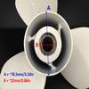 Outboard Motor Aluminum Propeller Assembly 663-45945-02-EL 00/01, Compatible with Yamaha 25–60 HP and Honda 59130-ZV5-013AH 2/4-Stroke Motors view 4