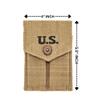 warreplica US 1911 .45 ACP Double Magazine Pouch, Authentic M1923 Khaki Canvas view 4