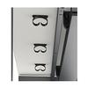 BISLEY Cito Desk, 740 mm Fixed-Height O-Frame, Metal, GW396 Gray-White Decor, Traffic White Frame, 80 x 220 x 85 cm view 3