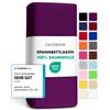 Jacobson Jersey Fitted Sheet (90x200-100x200 cm, Royal Purple) view 1