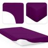 Jacobson Jersey Fitted Sheet (90x200-100x200 cm, Royal Purple) view 2