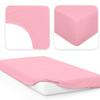 Jacobson Jersey Fitted Sheet (90x200-100x200 cm, Pink) view 2