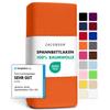 Jacobson Jersey Fitted Sheet (140x200-160x200 cm, Orange) view 1