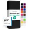 Jacobson Jersey Fitted Sheet (180x200-200x200 cm, Black) view 1