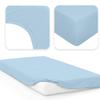 Jacobson Jersey Fitted Sheet (Light Blue) view 2