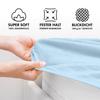 Jacobson Jersey Fitted Sheet (Light Blue) view 3