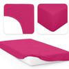 Jacobson Jersey Fitted Sheet Cotton (180x200-200x200 cm, Pink) view 2