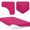 Jacobson Jersey Fitted Sheet Cotton (90x200-100x200 cm, Pink) view 2