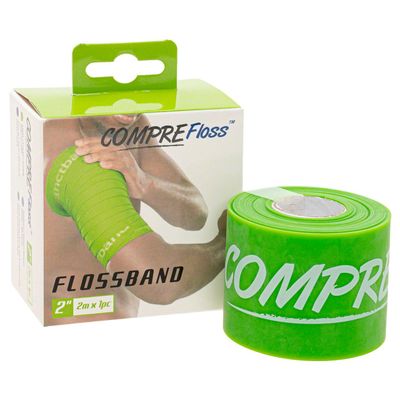 Floss band, individual, standard width 5 cm, Level 1, lime, light, 1.1 mm