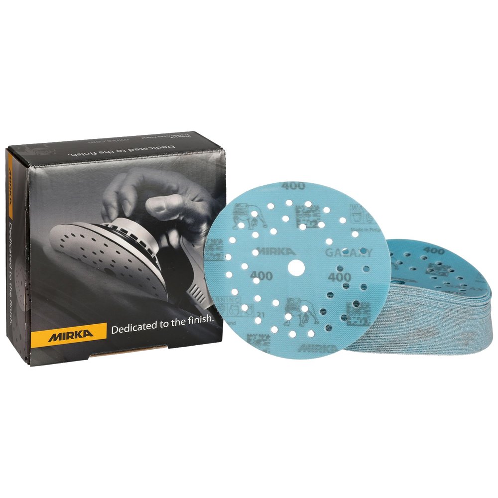Mirka Galaxy Multifit Sanding Discs, 125 mm, Grit 400, 50-Pack