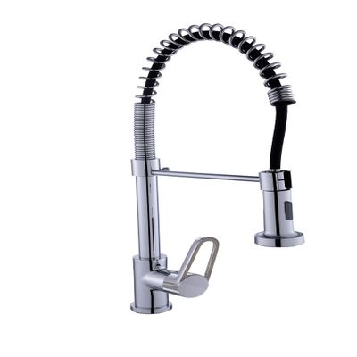 DP Grifera GC-00101 Professional Kitchen Faucet for Sink, Brass, Silver-Colored