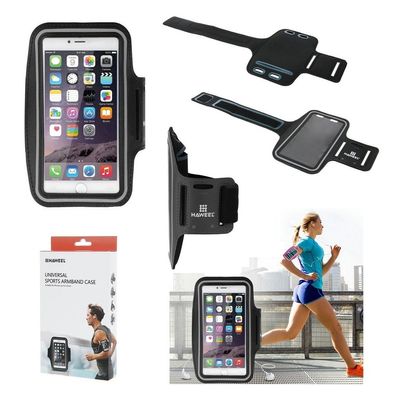 DFV mobile Premium Neoprene Armband Case for Coolpad Y76, Black