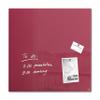 SIGEL GL272 Premium Glass Magnetic Board 48 x 48 cm, High-Gloss Berry Red, Artverum view 1