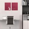 SIGEL GL272 Premium Glass Magnetic Board 48 x 48 cm, High-Gloss Berry Red, Artverum view 2
