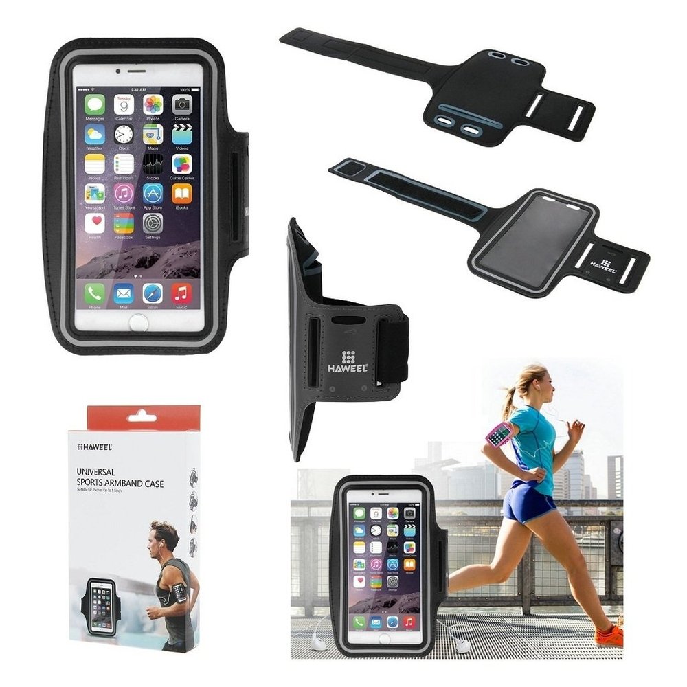 DFV mobile Premium Neoprene Sports Armband Case for Vivo Xplay - Black