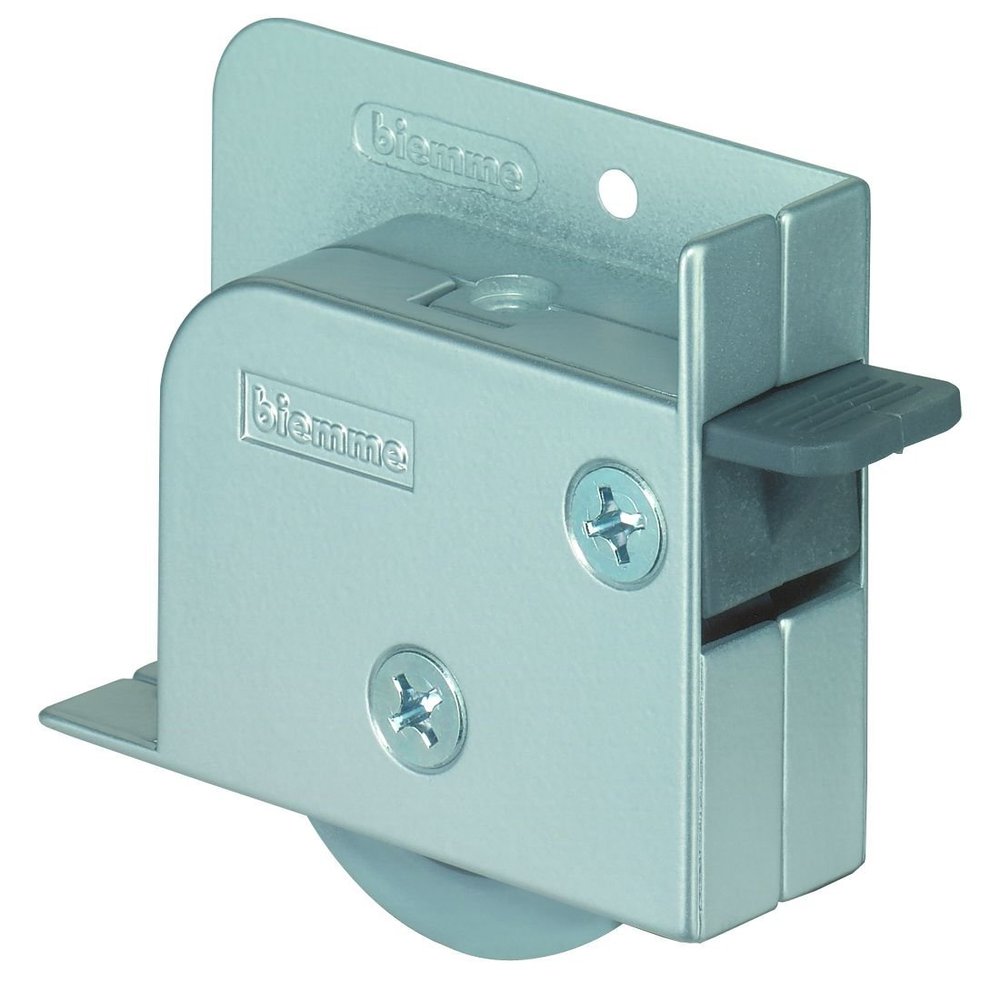 BS Rollen G92.22.1 Door/Cabinet Caster with Brake, Soft Tread for Hard Floors, Left Stop