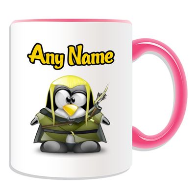 Personalized Legolas Mug (Penguin Movie Character Design, Color Options)