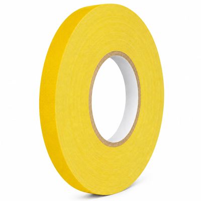 T.R.U. cgt-80 Yellow Gaffers Stage Tape with Rubber Adhesive, 60 m, 12 mil