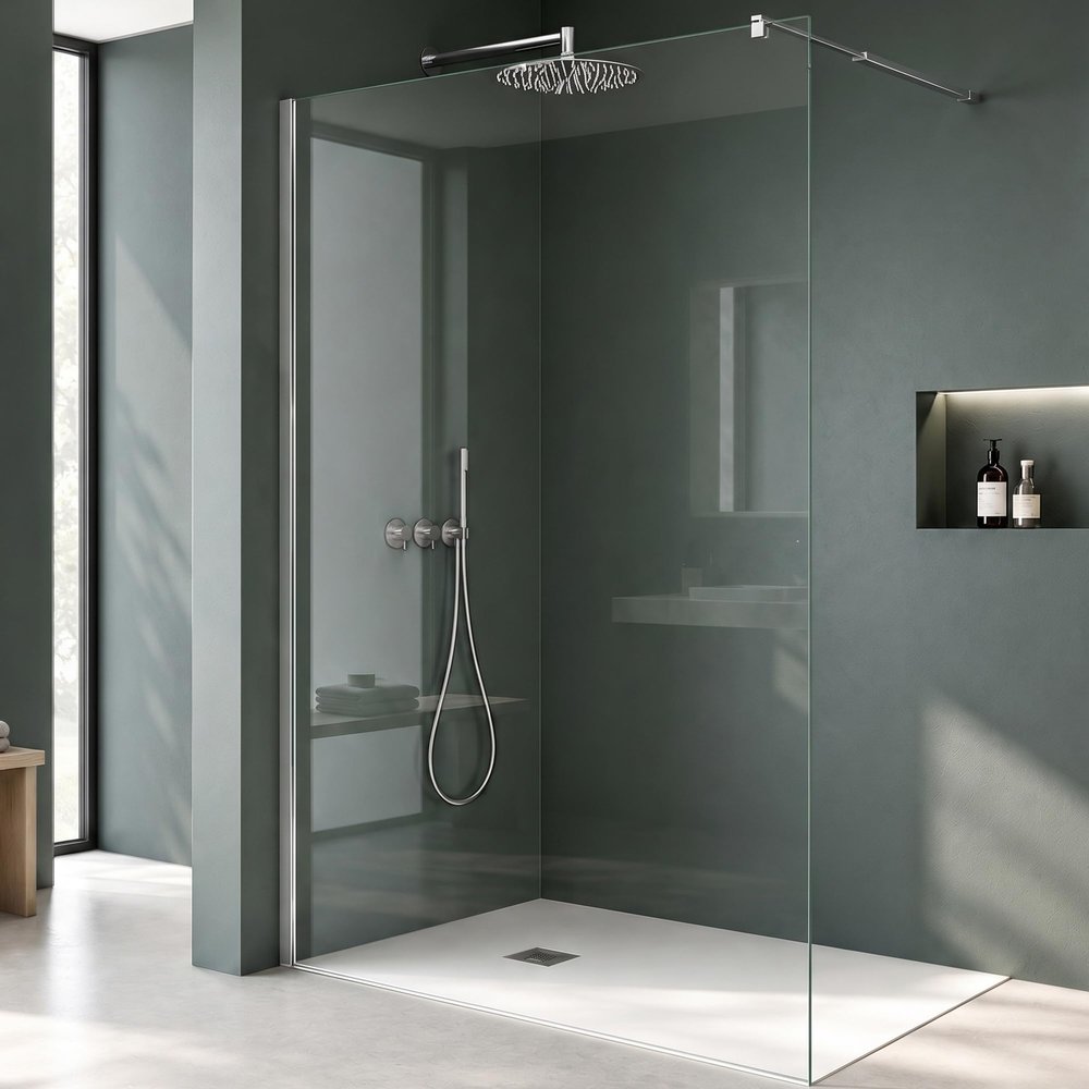 Mai & Mai Walk-In Shower Wall 80 x 200 cm