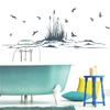 Loft “Birds by the Shore” Wall Decal, Birds/Coast/Reeds, Light Pink, 35 x 104 cm view 3