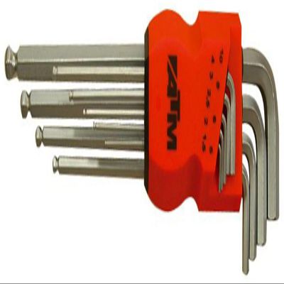 ATM Juego 9 Long Angled Ball-End Hex Keys