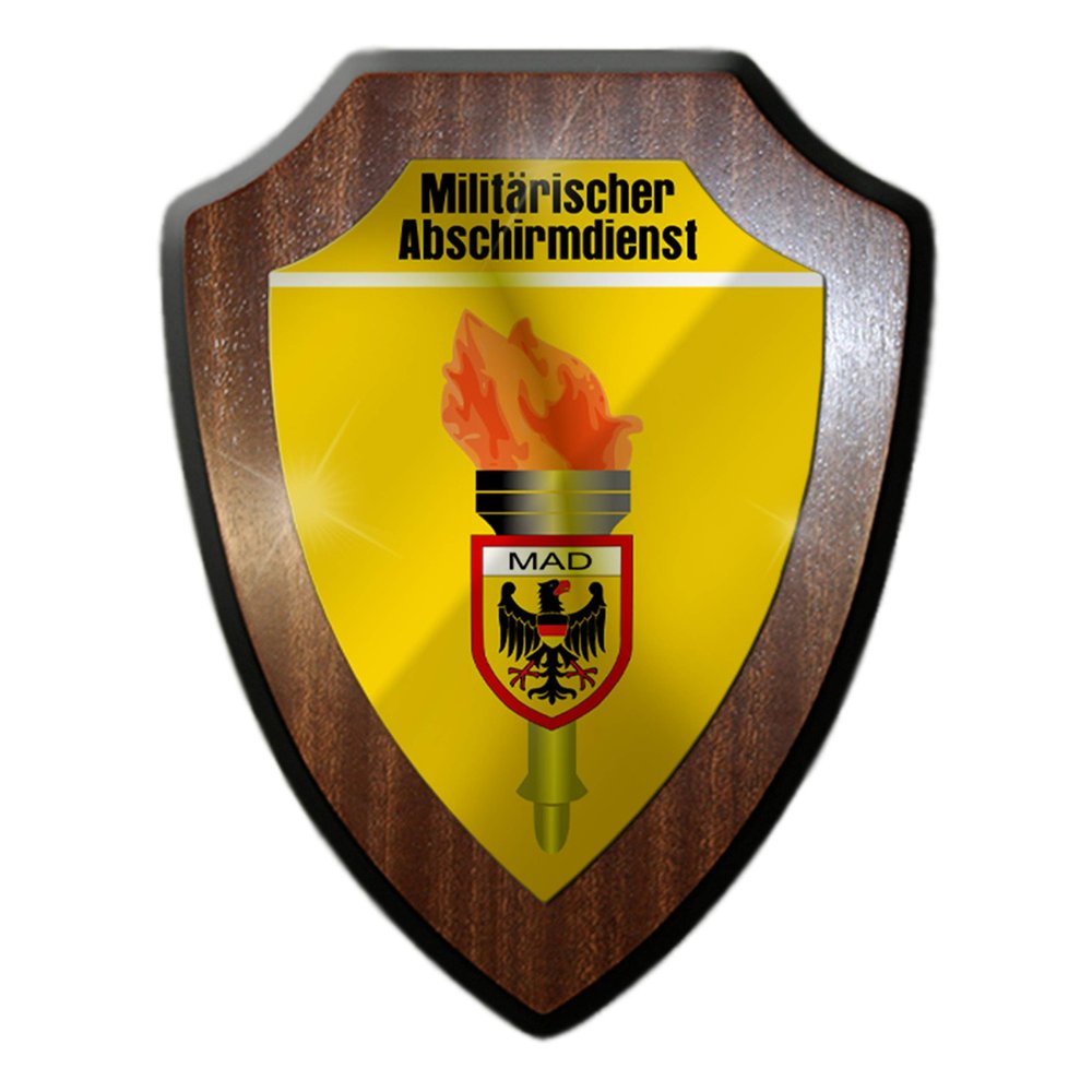 MAD Military Counterintelligence Service BW AMT Spy Informer Heraldic Plaque #17564