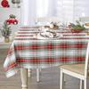 DII Tartan Plaid Collection Holiday Table and Kitchen Decor, Rectangular Christmas Tablecloth, 152 x 274 cm, Red, Green and White view 2
