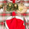 DII Tartan Plaid Collection Holiday Table and Kitchen Decor, Rectangular Christmas Tablecloth, 152 x 274 cm, Red, Green and White view 4