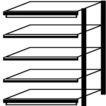 hofe | Shelving Unit | 2500 x 1325 x 400 mm | Galvanized | Single-Sided