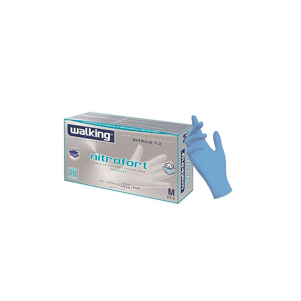 Nitroforce Protective Work Gloves, Size M, 100 pcs.
