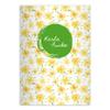 Kartenkaufrausch 16 Personalized Vintage DIN A5 Elementary School Notebooks, Lucky Four-Leaf Flowers/Clover, Yellow, Contrast Ruling 1 view 1