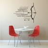 Blattwerk Design Zodiac Sign: Sagittarius – Wall Decal – Character Traits – Zodiac Sign – Wall Sticker (800 x 600 mm, M010 White) view 1
