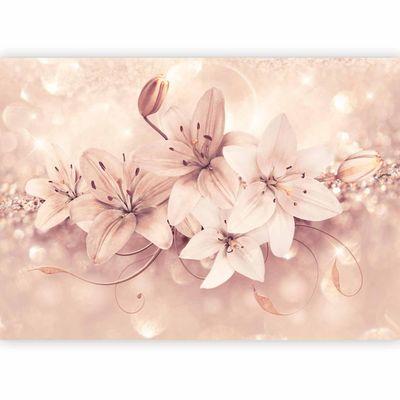 murando Lily Flowers Non-Woven Photo Wallpaper, 400 x 280 cm, Bedroom, Full HD