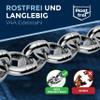 V4A A4 Stainless Steel Short-Link Chain DIN 766 / DIN 5685, 3 mm x 3 m, 1 pc. for Decorative & Light Applications view 4