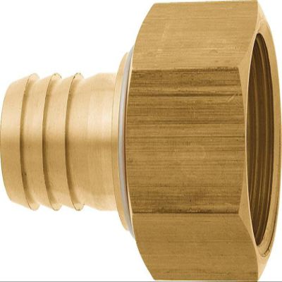 GEKA plus “2000” Hose Screw Fitting, Female G 1" to 25 mm, Swiveling Brass, 06.2534
