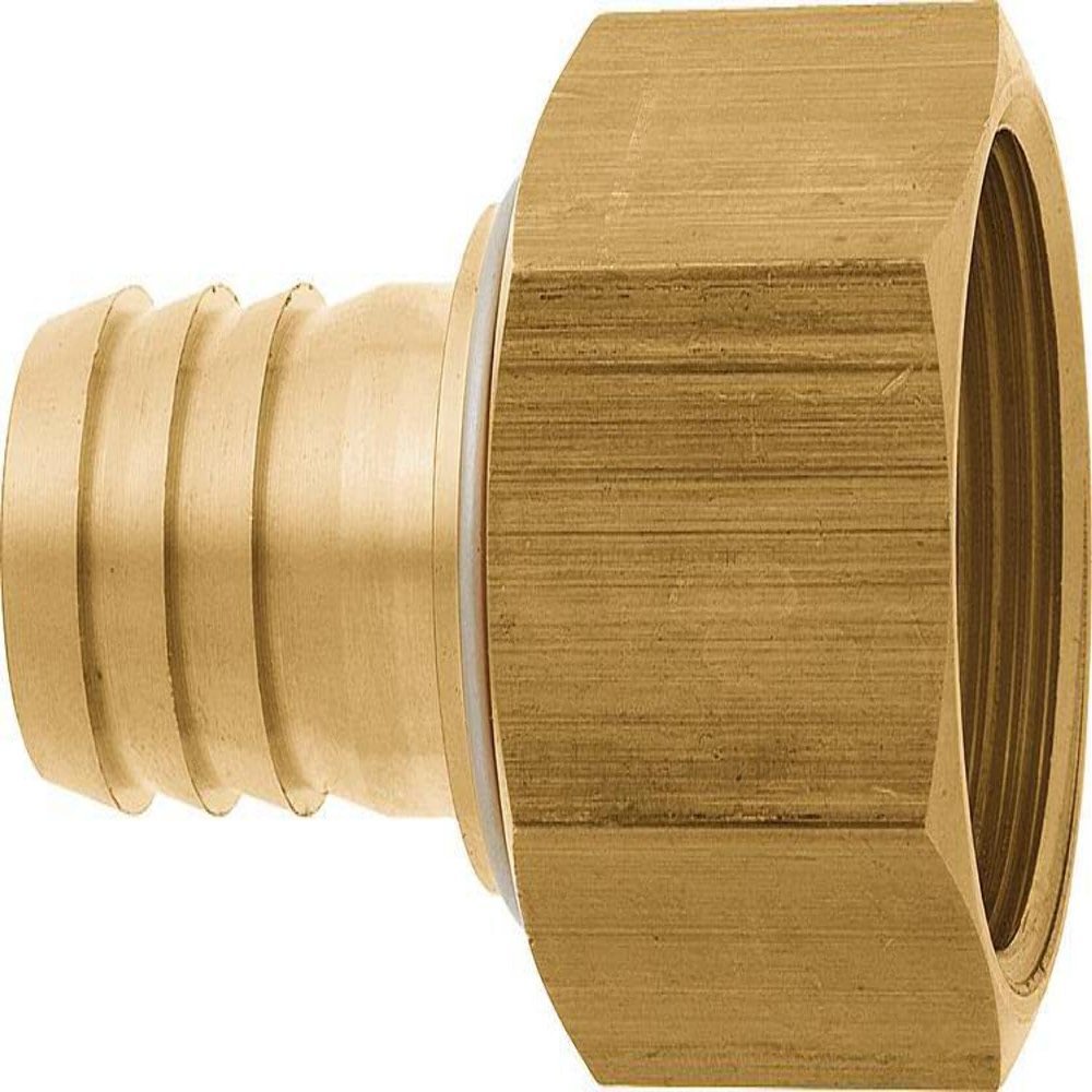 GEKA plus “2000” Hose Screw Fitting, Female G 1" to 25 mm, Swiveling Brass, 06.2534
