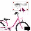 ilka parey wandtattoo-welt Bicycle Stickers Ducklings with Dots M1889 - Selected Color: Black view 1