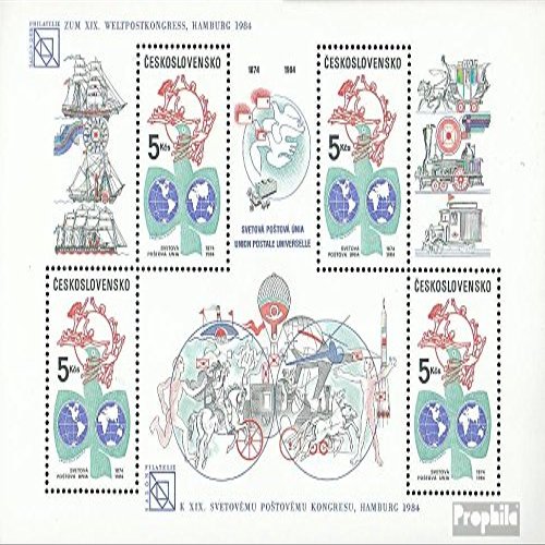 Prophila Collection Czechoslovakia Block 59 (Complete Issue), MNH 1984 UPU