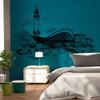 ilka parey wandtattoo-welt Warnemünde Lighthouse Baltic Sea Coast Wall Decal M1899 – Light Pink, M (100 x 66 cm) view 3