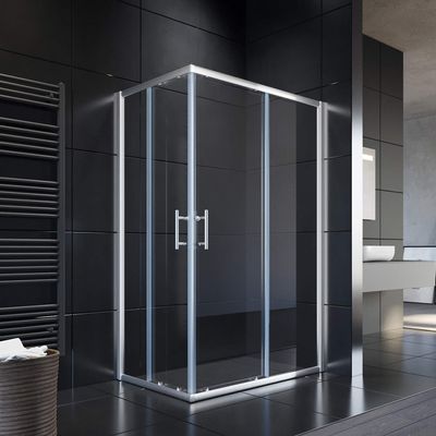 SONNI 120 x 90 x 195 cm Corner-Entry Sliding Shower Enclosure