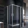 SONNI 120 x 90 x 195 cm Corner-Entry Sliding Shower Enclosure view 1