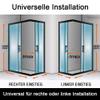 SONNI 120 x 90 x 195 cm Corner-Entry Sliding Shower Enclosure view 4